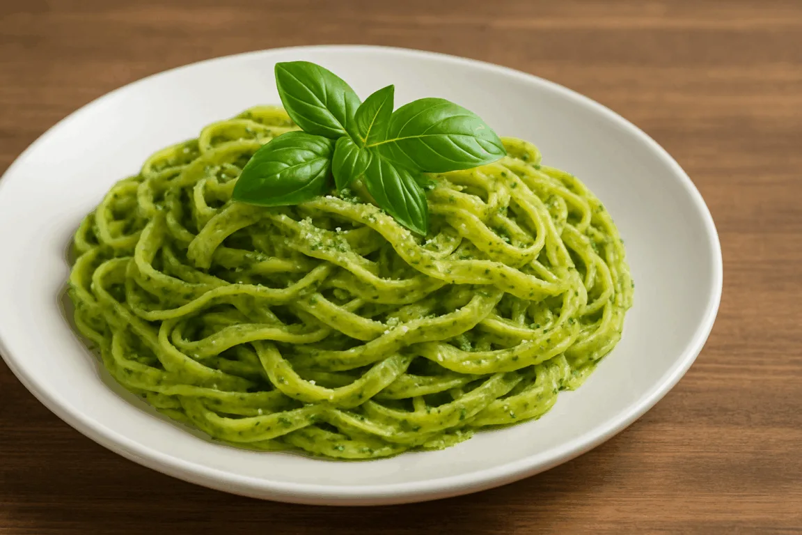 Talharim ao molho pesto