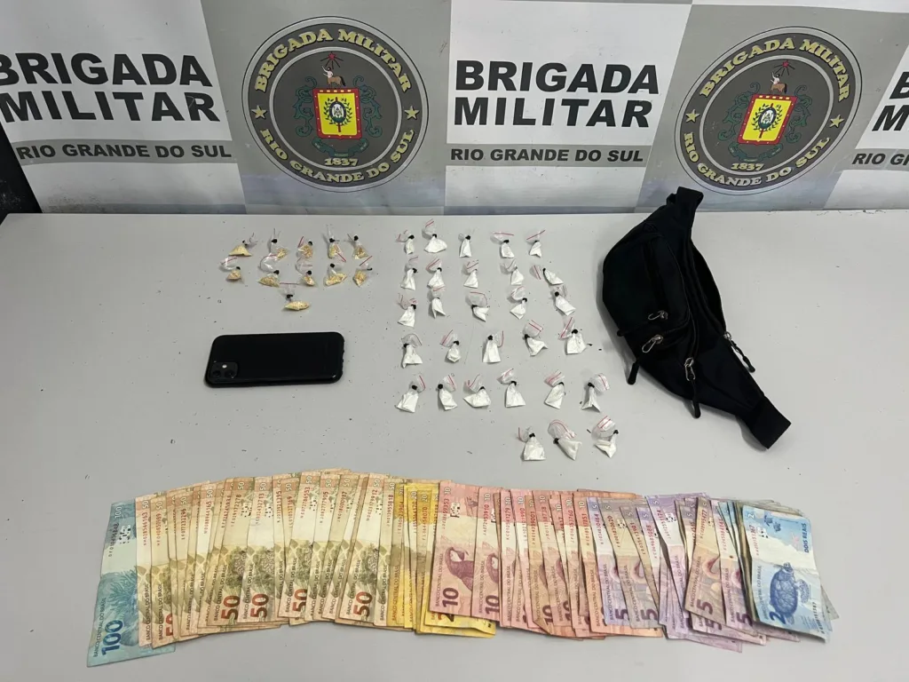 BM intercepta tele-entrega de drogas e prende suspeito em Flores da Cunha