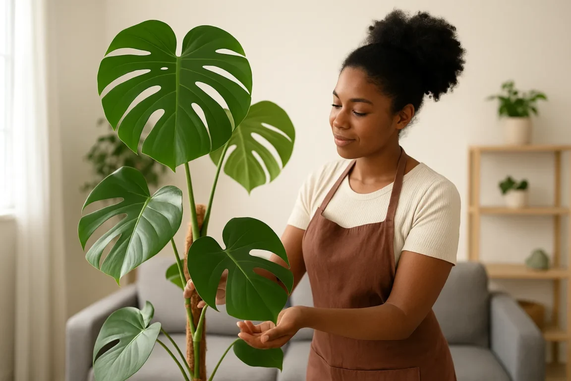 3 segredos para fazer a monstera deliciosa crescer com folhas gigantes