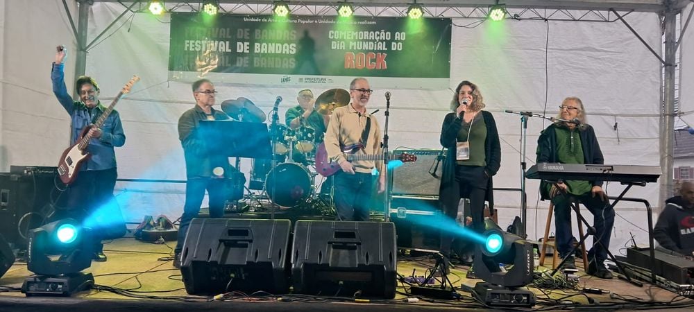 Festival de Bandas da Secretaria da Cultura celebra o Dia Mundial do Rock com homenagem ao guitarrista caxiense Paulo Schroeber. Foto: Divulgação SMC. Festival de Bandas da Secretaria da Cultura celebra o Dia Mundial do Rock com homenagem ao guitarrista caxiense Paulo Schroeber. Foto: Divulgação SMC.