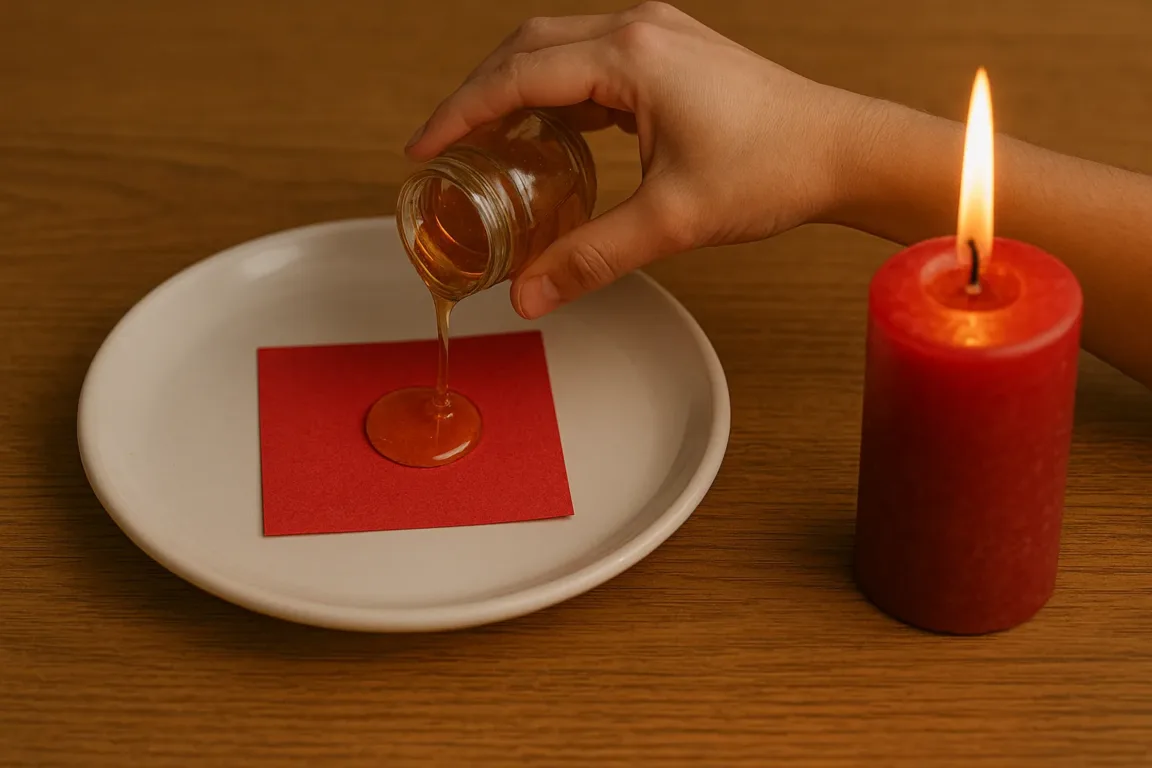 Simpatia com mel e papel vermelho para atrair um novo amor