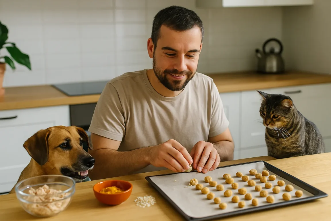 Aprenda a fazer um petisco caseiro que cães e gatos simplesmente amam