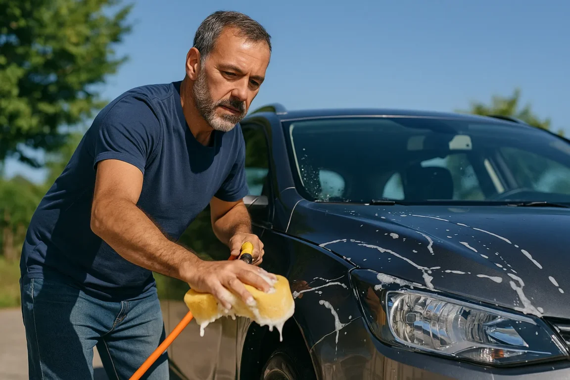 Esse erro ao lavar o carro com sol forte pode manchar a lataria