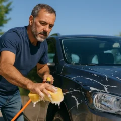 Esse erro ao lavar o carro com sol forte pode manchar a lataria