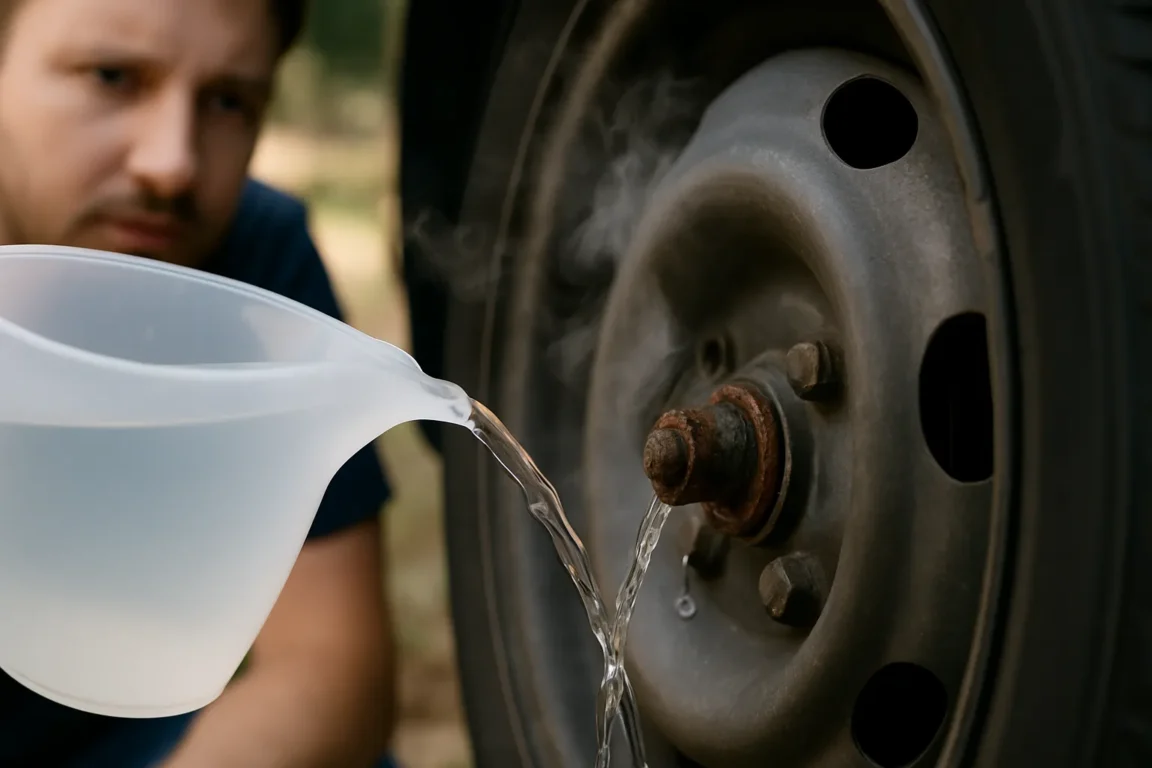 Esse truque com água quente ajuda a soltar parafusos emperrados no carro