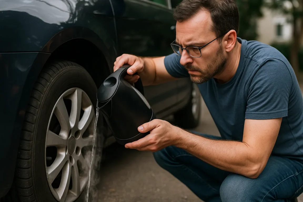 Esse truque com água quente ajuda a soltar parafusos emperrados no carro