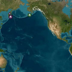 Foto: Reprodução / Sistema de alerta de tsunamis dos EUA
