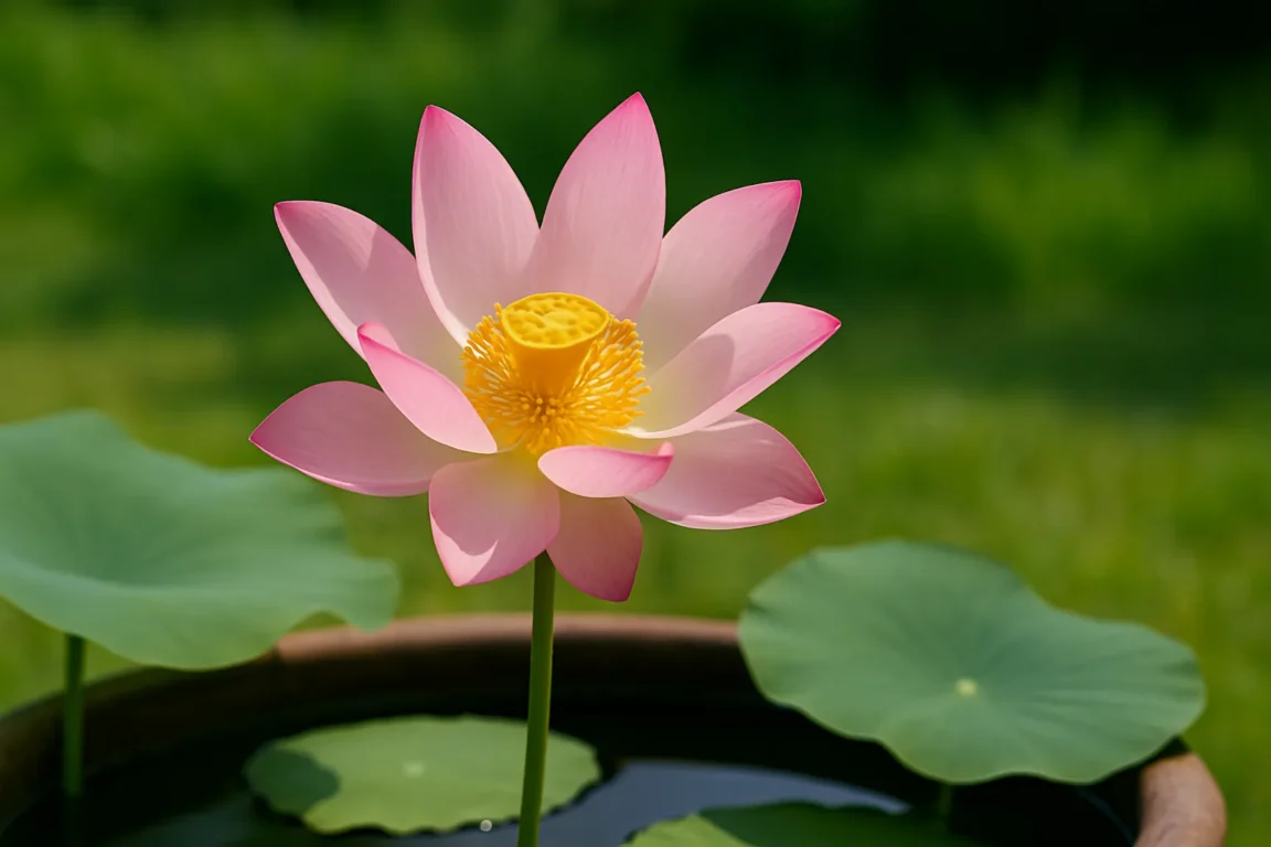 Flor-de-lótus precisa de muita luz e água parada para se manter estável