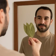 Folhas de louro atrás do espelho o truque místico que promete refletir boas energias