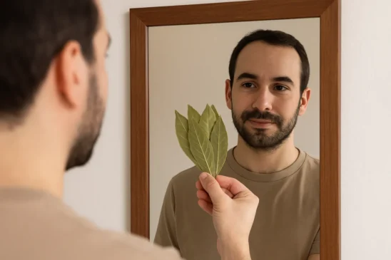 Folhas de louro atrás do espelho o truque místico que promete refletir boas energias