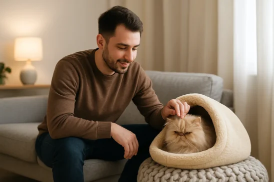 Gato Persa não gosta de barulho - veja como montar um cantinho calmo