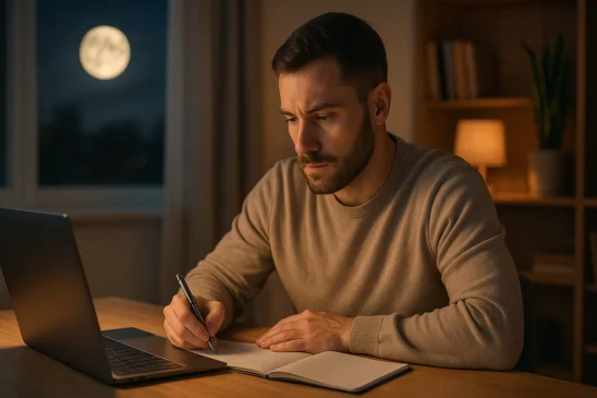 Lua em Capricórnio foco prático, ideal para organizar a semana