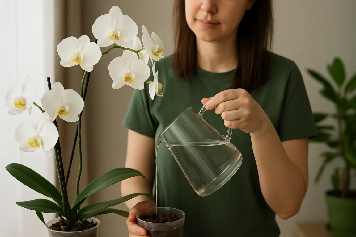 Orquídea phalaenopsis floresce melhor se você seguir esse padrão de rega