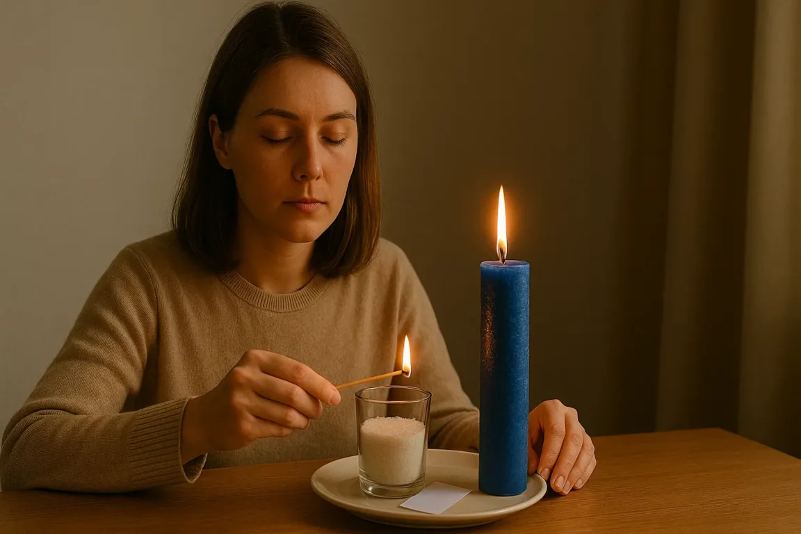 Simpatia com sal grosso e vela azul para cortar vínculos negativos Simpatia com sal grosso e vela azul para cortar vínculos negativos
