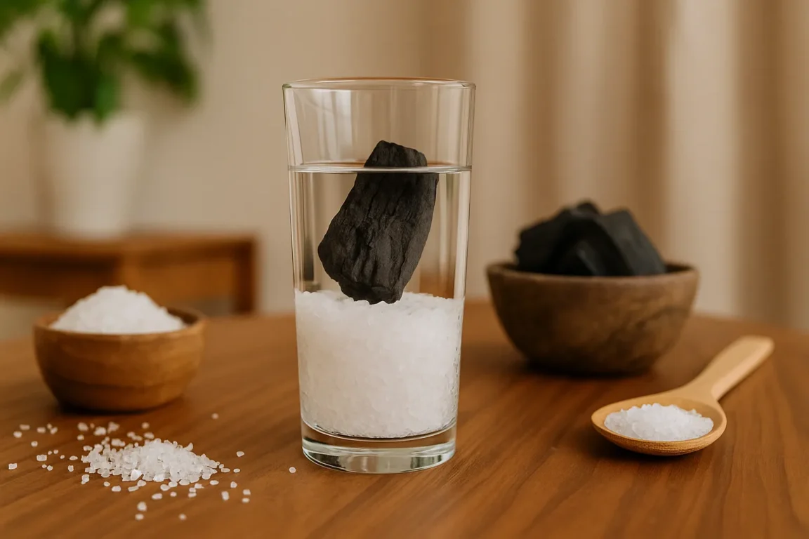 Simpatia com carvão e sal grosso para cortar energias negativas no lar