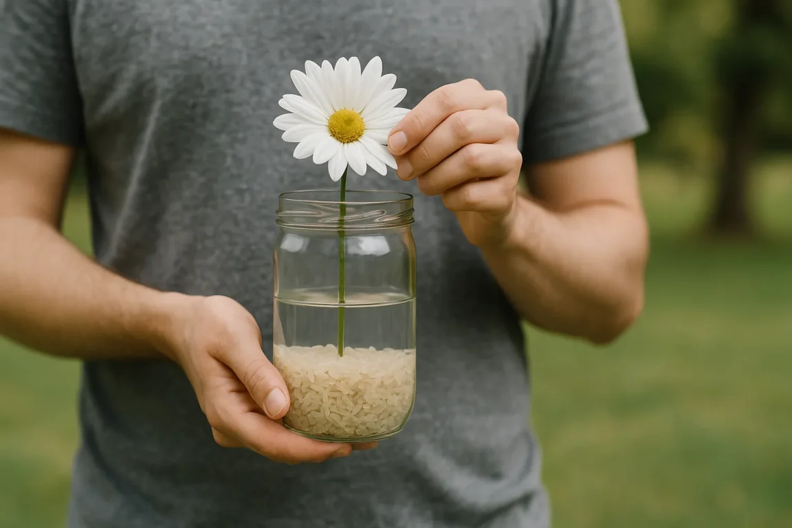 Simpatia com flor branca e arroz cru para harmonia no lar Simpatia com flor branca e arroz cru para harmonia no lar