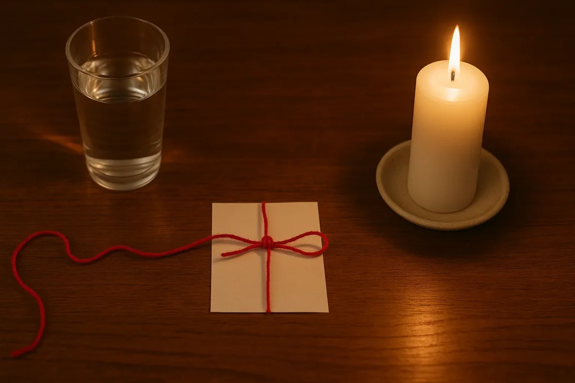 Simpatia com linha vermelha e vela branca para afastar fofocas