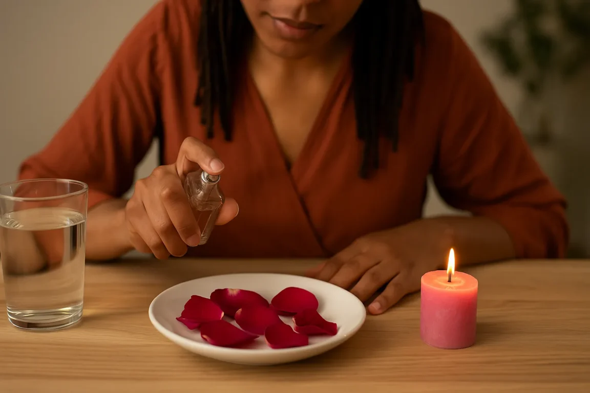 Simpatia com pétalas de rosa e perfume para atrair encontros doces
