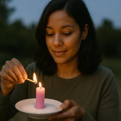 Simpatia com vela rosa e açúcar para fortalecer laços amorosos