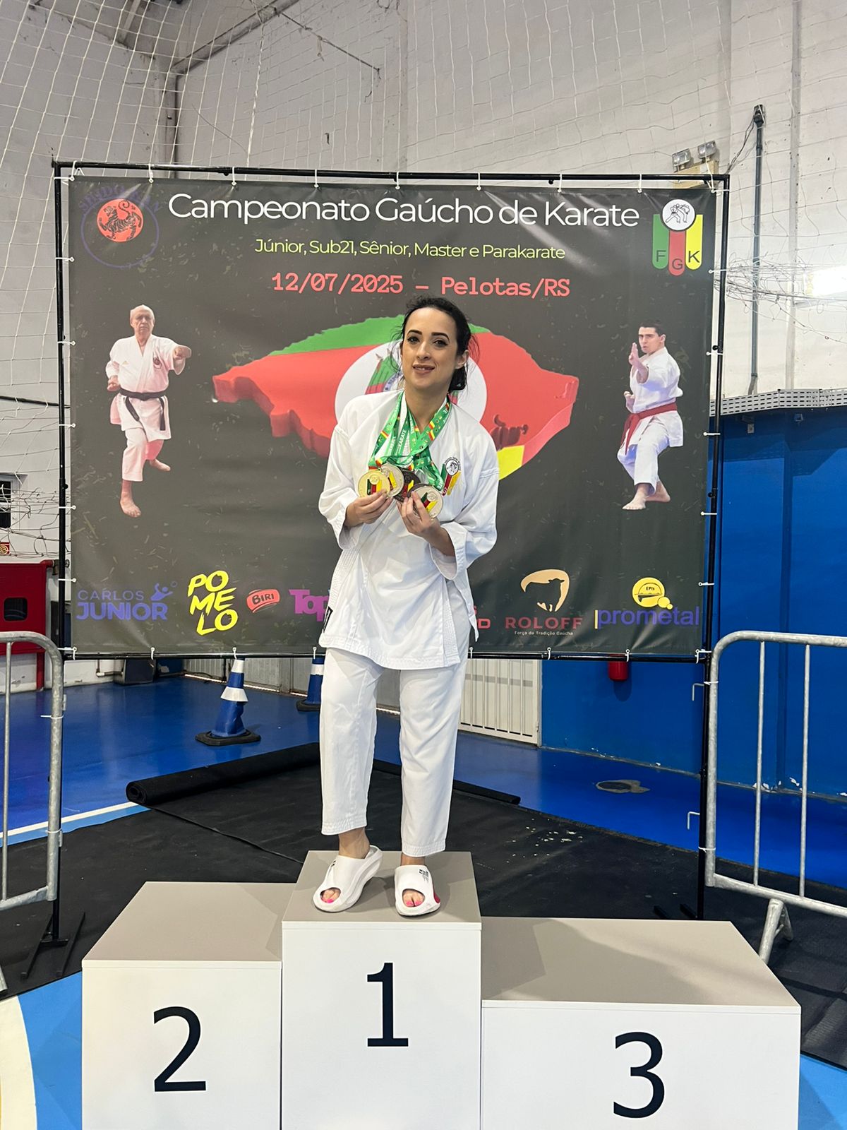 Atleta de Caxias do Sul conquista seis medalhas no Campeonato Gaúcho de Karatê