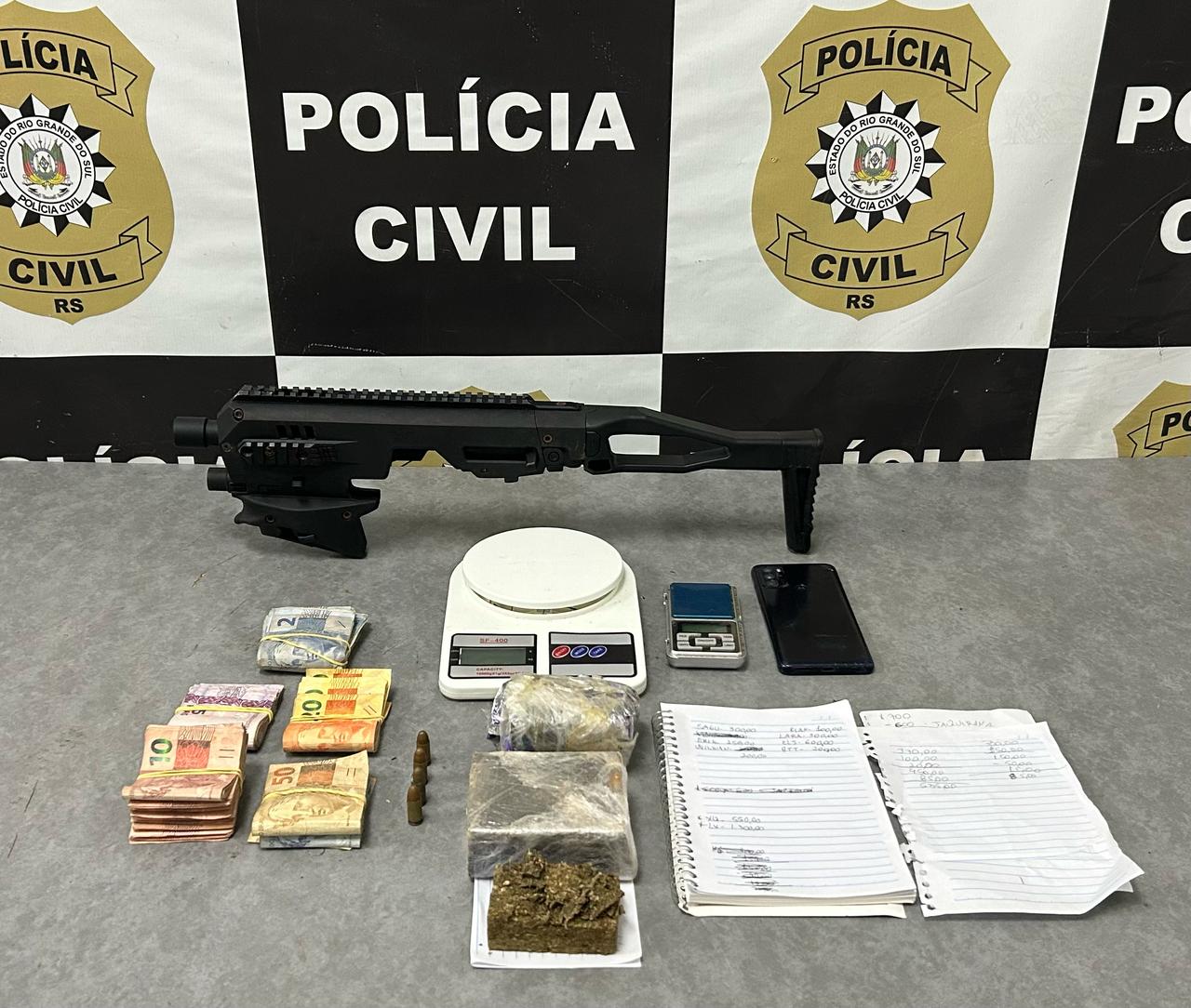Polícia Civil prende suspeito de homicídio em Vacaria. Foto: Polícia Civil/Divulgação. Polícia Civil prende suspeito de homicídio em Vacaria. Foto: Polícia Civil/Divulgação.