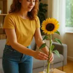Simpatia com girassol para afastar tristeza e renovar a energia