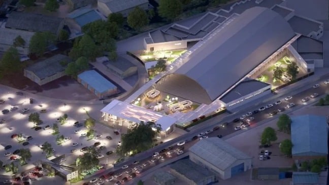 A arena terá capacidade para até 20 mil pessoas e estrutura fixa, pensada para evitar os problemas comuns de espaços temporários. (Foto: Fly51/Divulgação)