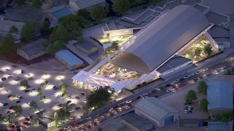 A arena terá capacidade para até 20 mil pessoas e estrutura fixa, pensada para evitar os problemas comuns de espaços temporários. (Foto: Fly51/Divulgação)