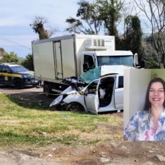 Identificada mulher que morreu ao colidir veículo em caminhão na BR-470, em Bento Gonçalves