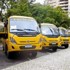 Ao todo, 46 municípios gaúchos receberão pelo menos um ônibus cada um, com cessão de uso até 2035, para transportar estudantes - Foto: João Pedro Rodrigues/Secom