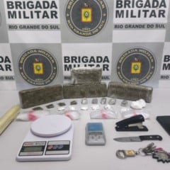 Homem é preso pela Brigada Militar com mais de 2,3 kg de drogas em Caxias do Sul