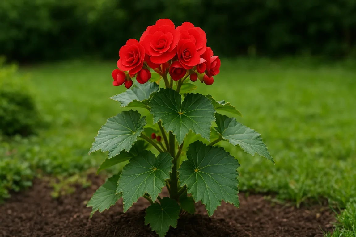 Begônia se adapta bem à sombra e floresce mais com substrato ácido