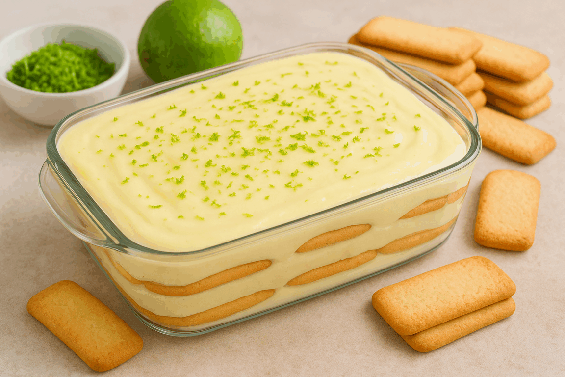 Cozinha Viva: Creme de limão com biscoito champanhe