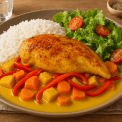 Cozinha Viva: Frango ao curry com legumes