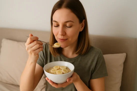 Comer banana com aveia pode ajudar a dormir melhor e melhorar o humor