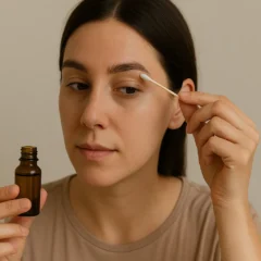 Como preencher falhas nas sobrancelhas com óleo de alecrim à noite