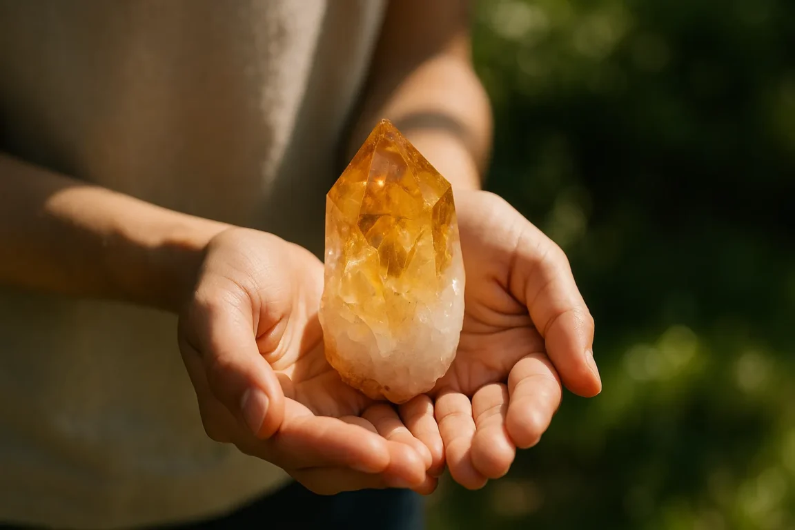 Cristal citrino energia de prosperidade e vitalidade ao seu alcance