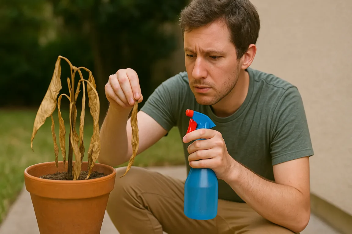 Dicas para recuperar plantas murchas após um dia de calor intenso