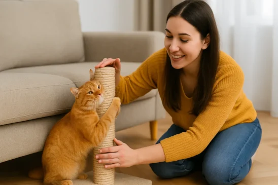 Gato arranha os móveis Veja como redirecionar esse comportamento sem brigar