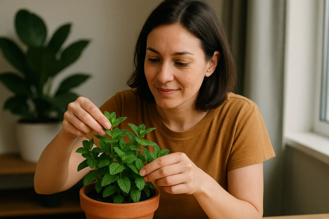 Hortelã como cultivar em vasos pequenos e colher folhas sempre frescas