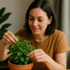 Hortelã como cultivar em vasos pequenos e colher folhas sempre frescas