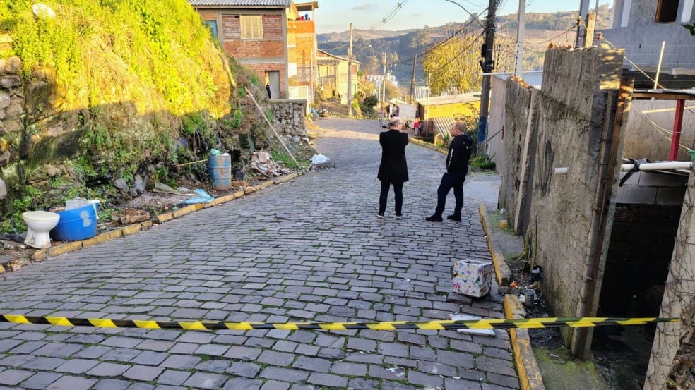 Polícia Civil investiga o 17° homicídio registrado em Bento neste ano (Imagens: Patrick Alessi/Grupo RSCOM)