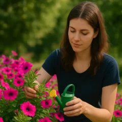 Petúnia floresce mais com sol pleno e adubo rico em fósforo
