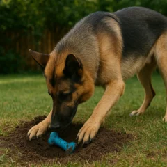 Por que cães enterram brinquedos Entenda o instinto por trás desse comportamento