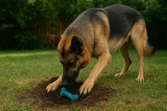 Por que cães enterram brinquedos Entenda o instinto por trás desse comportamento