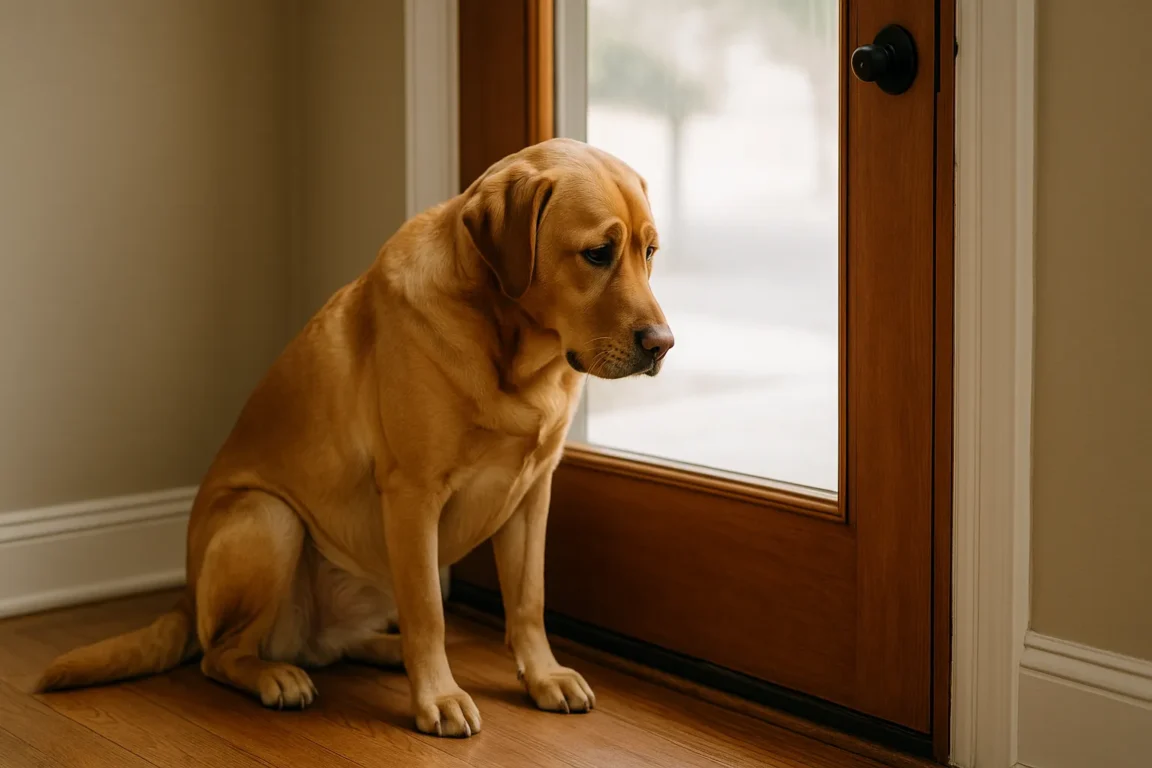 Por que seu cachorro chora quando você sai de casa