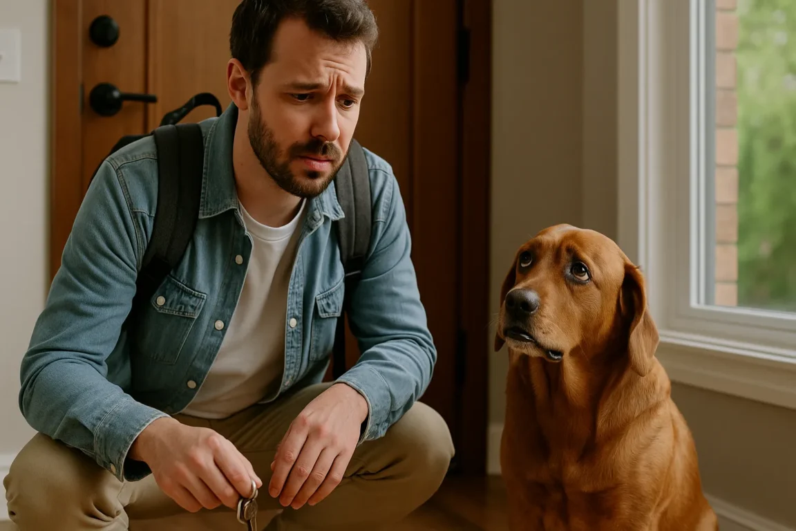 Por que seu cachorro chora quando você sai de casa