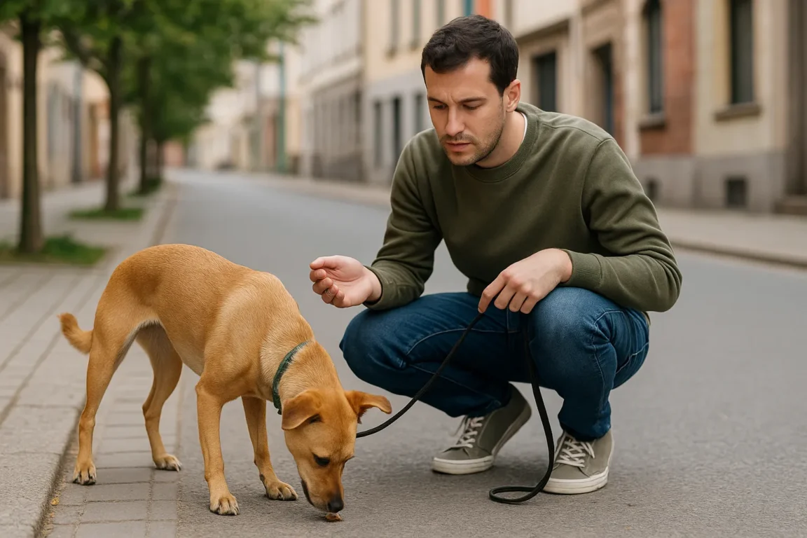 Por que seu pet come coisas do chão na rua