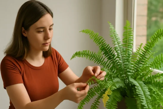 Samambaia como recuperar folhas amareladas e deixá-la mais verde