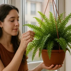 Samambaia sofre com vento e luz direta — veja onde posicionar
